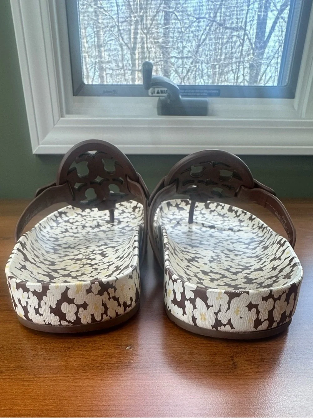 Tory Burch Brown Miller Cloud Sandal 9M, BURNT CUOIO/REVERIE COMBO Sz 8.5